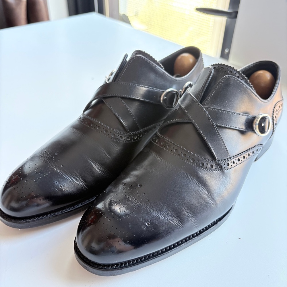 Barker Black’s Motto Monk leather loafer.